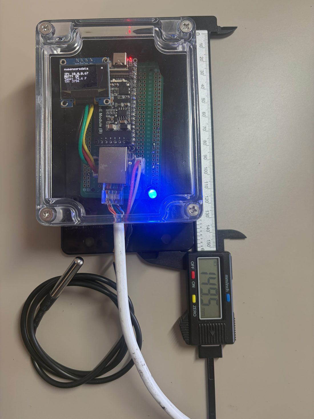 mysensorsdata PoE Pro — height 149.5 mm